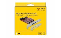 Delock PCI-Express-Karte USB-C / USB-A / intern USB 5 Gbps