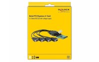 Delock PCI-Express-Karte 89938 4x RS-232 mit Spannungsversorgung