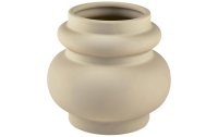 Villa Collection Vase aus Keramik, 16 cm, Beige