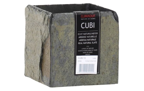 CLIMAQUA Blumentopf Cubi 13 12 cm x  12 cm,  rostig