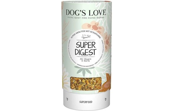 Dogs Love Hunde-Nahrungsergänzung Kräuter Super-Digest, 70 g
