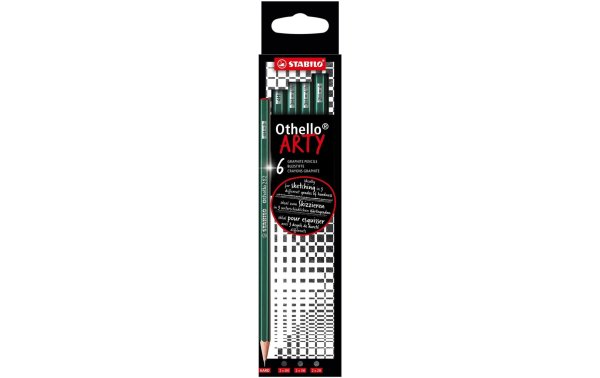 STABILO Bleistift Othello ARTY Hard, 6-teilig