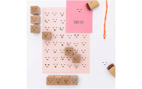 Rico Design Motivstempel-Set Smile Smiley, Beige