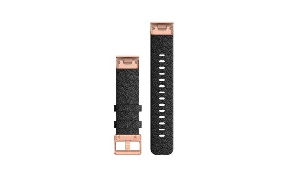 GARMIN Armband QuickFit, 20 mm Nylon/Schwarz/Coral