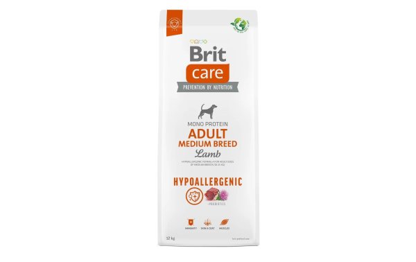 Brit Trockenfutter Care Adult Medium Hypoallergenic Lamm, 12 kg