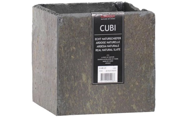 CLIMAQUA Blumentopf Cubi 21 19 cm x  19 cm,  rostig