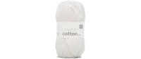 Rico Design Wolle Creative Cotton Aran 50 g, Weiss