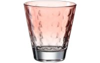 Leonardo Trinkglas Optic Pastell 215 ml, 6 Stück, Rot
