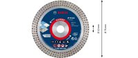 Bosch Professional Diamanttrennscheibe EXPERT HardCeramic, 76 mm