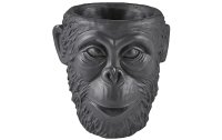 Villa Collection Blumentopf Gorilla, 22 cm, Schwarz