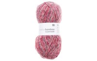 Rico Design Wolle Bamboo für Socken 4-fädig,100 g, Pink; Rosa; Rot