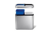 Simplehuman Recyclingbehälter CW1470 20 Liter, Silber