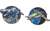 Schneiders Badges AlienDino + Starfighter 2 Stück