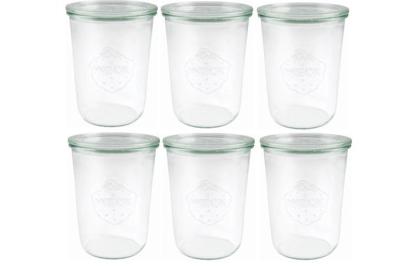 Weck Einmachglas 750 ml, 6 Stück