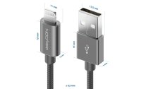 deleyCON USB 2.0-Kabel USB A - Lightning 2 m