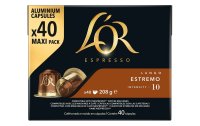 LOr Kaffeekapseln Lungo 10 Estremo 40 Stück