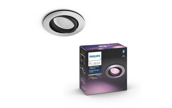 Philips Hue Einbauspot White & Color Ambiance, Centura, Weiss, Rund