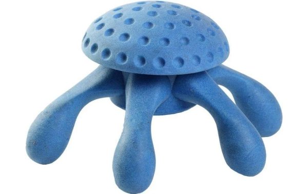 KIWI WALKER Hunde-Spielzeug Octopus Blau, M, 17 x 17 x 9 cm