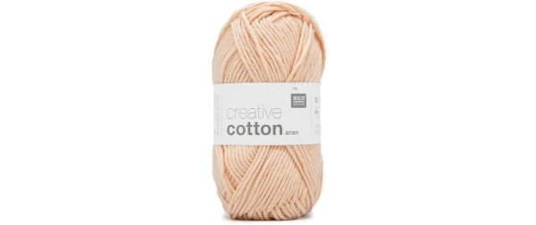 Rico Design Wolle Creative Cotton Aran 50 g, Puder
