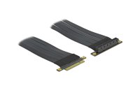 Delock PCI-E Riser Karte x8 zu x8 flexibel, gewinkelt, 30 cm