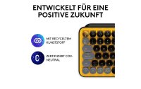 Logitech Tastatur POP Keys Blast Yellow