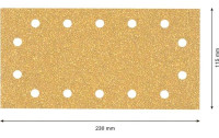 Bosch Professional Schleifpapier EXPERT C470, 115 x 230 mm, G 40, 10-tlg.