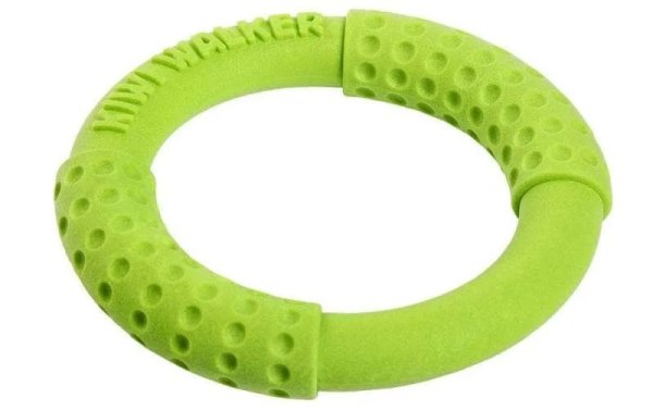 KIWI WALKER Hunde-Spielzeug Ring Grün, M, Ø 17 cm