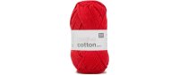 Rico Design Wolle Creative Cotton Aran 50 g, Rot