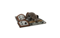 CanadianCat Katzen-Spielzeug Activity Teppich Calvin, 90 x 90 x 20 cm