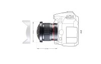 Walimex Pro Festbrennweite pro 8/3.5 Fisheye II – Canon EF-S