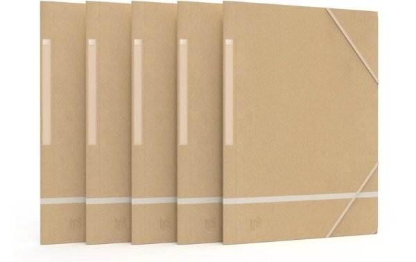 Oxford Gummibandmappe A4, Beige