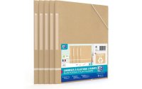 Oxford Gummibandmappe A4, Beige