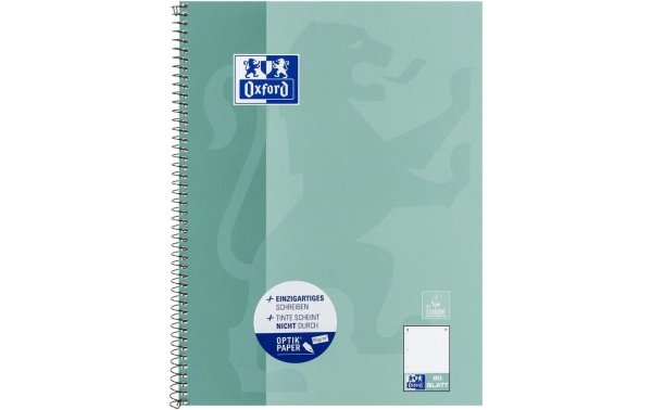 Oxford Notizbuch Collegeblock A4+, Mint