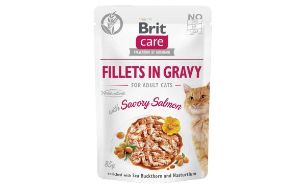 Brit Nassfutter Care Fillets Sauce Lachs, 85 g