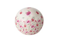 Boltze Kugel Melina Ø 20 cm, Weiss/Rosa