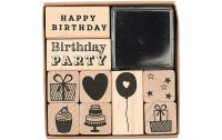 Rico Design Motivstempel-Set Happy Birthday Beige