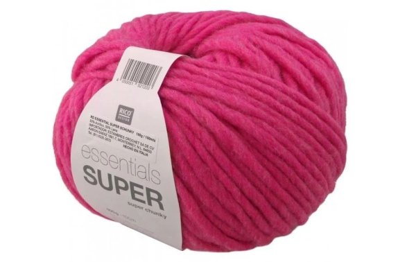 Rico Design Wolle Essentials Super Super Chunky 100 g, Pink