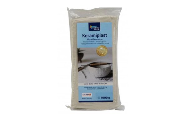 Glorex Modelliermasse Keramiplast Weiss