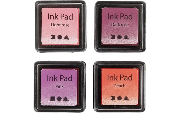 Creativ Company Stempelkissen Ink Pad Orange, Rosa, Rot