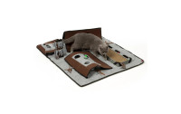 CanadianCat Katzen-Spielzeug Activity Teppich Coleen, 90 x 110 x 27.5 cm