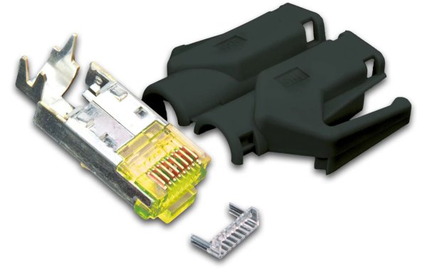 Wirewin Stecker RJ45 Hirose TM31 50 Stück, Schwarz