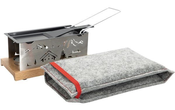 Nouvel Teelicht-Raclette Bergdorf Silber