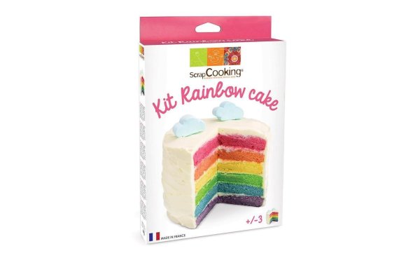 ScrapCooking Lebensmittelfarben-Set Regenbogen Cake 4 Stück