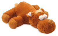 SwissPet Hunde-Spielzeug Hippo, 22 cm, Braun