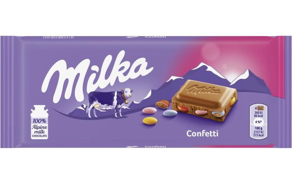 Milka Tafelschokolade Confetti 100 g