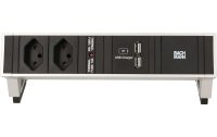 Bachmann Tischsteckdosenleiste DESK 2, 2x T13, 1x USB