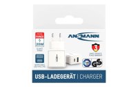Ansmann USB-Wandladegerät Home Charger HC218PD, 18 W, Weiss