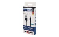 Ansmann USB 2.0-Kabel für iPhone, iPad, USB A - Lightning 1.2 m