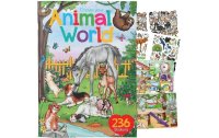 Depesche Stickerbuch Animal World mit 24 Seiten