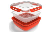 Rotho Mikrowellendose Memory Microwave 1.7 l, Rot